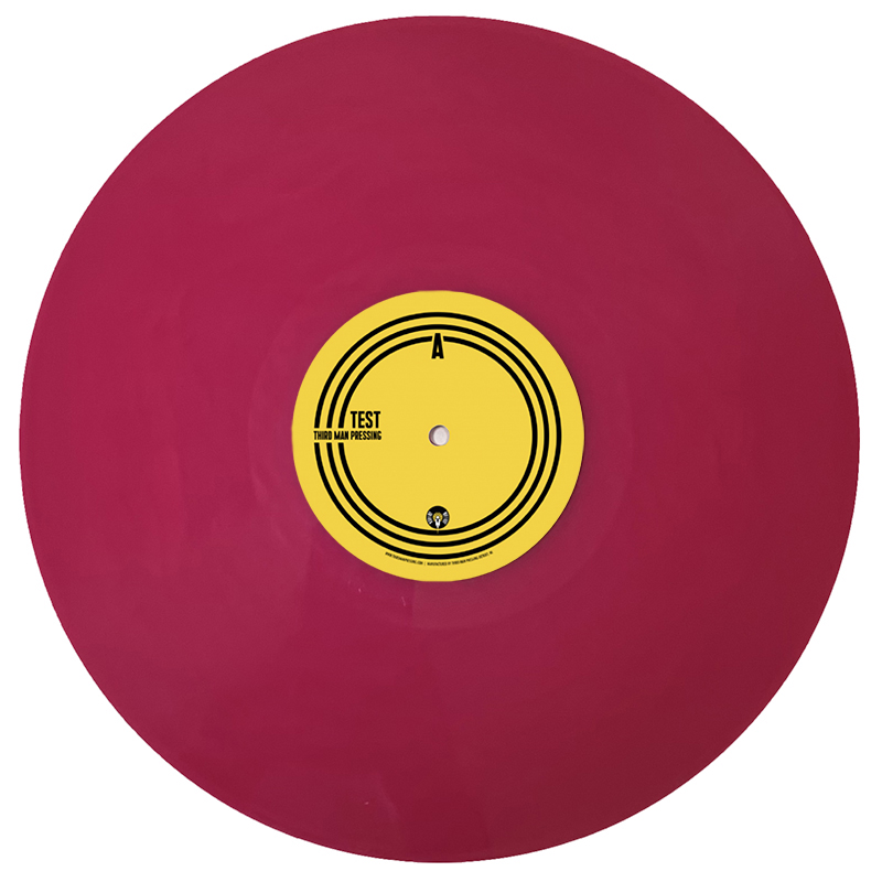 Trans Purple color vinyl on white background